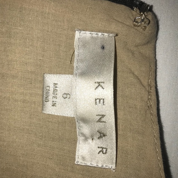 Kenar 100% linen black & tan dress - Picture 4 of 4